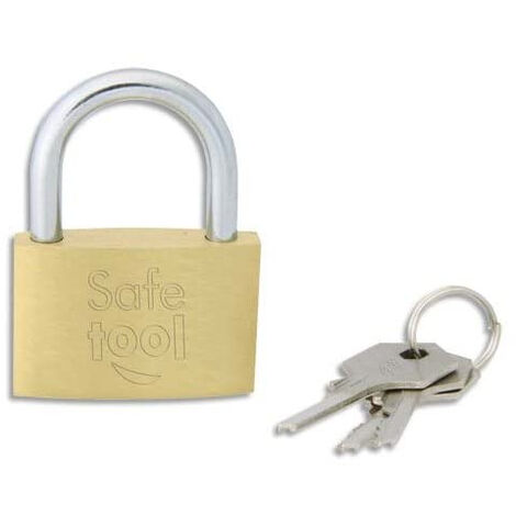 Cadenas De Sécurité TRI CIRCLE 32mm - Corps En Laiton Massif, Mécanisme Acier Trempé - Fourni Avec 3 Clés