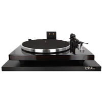 Meuble platine vinyle noir – Murale – Dimensions 60x40x30cm – Design moderne pour audiophiles – Compatible avec platines standards