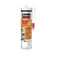 RUBSON SP2 MASTIC SILICONE PREMIUM À TRÈS FORTE ADHÉRENCE, JOINT UNIVERSEL POUR RACCORDEMENT, CALFEUTREMENT, DILATATION, COLORIS