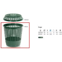 PANIER CAGE 60 L EN PLASTIQUE VERT PROSPERPLAST