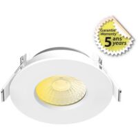 Spot LED encastrable dimmable 230V 6W 515lm – Température de couleur 2700K-4000K – Indice de protection IP65 – Pour pièces humides – Miidex Lighting