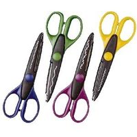WEDO - 1X CISEAU CRANTEUR, DÉCOUPE EN FORME DE ZIG ZAG, LONGUEUR: 160 MM, MODÈLE JAUNE 77 1902