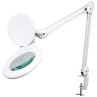 Velleman – Lampe loupe éclairante 8 dioptries – Grossissement 3.8x – Intensité 1050 lm – Alimentation 230 Vca – Ø 120 mm