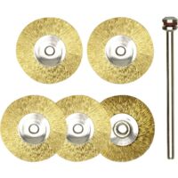 PROXXON 28962 5 DISQUES BROSSES LAITON