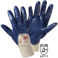 GANTS DE PROTECTION WORKY 1450C COTON AVEC REVÊTEMENT EN CAOUTCHOUC NITRILE EN 388