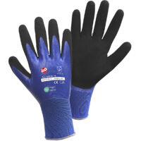 GANTS DE PROTECTION LEIPOLD + DÖHLE 1169 NYLON AVEC DOUBLE REVÊTEMENT NITRILE EN 388 TAILLE 11