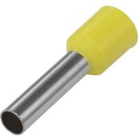 EMBOUT SIMPLE D'EXTRÉMITÉ DE CÂBLE TRU COMPONENTS NE60-12YL 1091292 1 X 6 MM² X 12 MM PARTIELLEMENT ISOLÉ JAUNE 100 PC(S