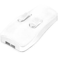 TRU COMPONENTS 98001C411 INTERRUPTEUR POUR CÂBLE SOUPLE BLANC 2 X OFF/ON 2 A 1 PC(S)