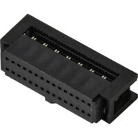 TRU COMPONENTS TC-13537800 CONNECTEUR FIL À CARTE AVEC DÉCHARGE DE TRACTION PAS: 1.27 MM NBR TOTAL DE PÔLES: 30 NBR DE RANGÉES: