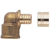 Coude pour tube PER 10x12 sortie femelle DN 12 15x21