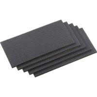 MEISTER PROTECTION TAMPON AUTOCOLLANT, 100 X 200 MM, NOIR, LOT DE 5