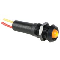VOYANT LED JAUNE 5V - BOITIER NOIR SEDER 5VBY