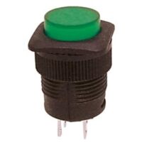 Interrupteur a bouton poussoir off on avec led verte