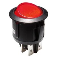 Interrupteur à Bascule Illuminé - Rouge - 2p/on-off