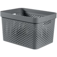 Coffre de rangement Curver Infinity Dots 17L Anthracite