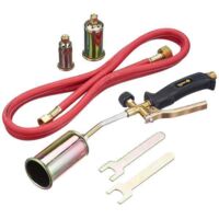 Chalumeau soudeur à flamme bi-gaz – Brûleur 1500 à 1800°C – Pour travaux de toiture – Technologie autogène et oxyacétylénique – Bigbuy