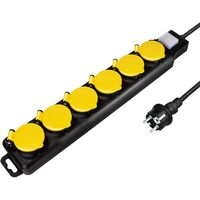 LOGILINK BLOC MULTIPRISE POUR L'EXTÉRIEUR 6 NOIR LPS256