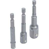 ADAPTATEUR KIT POUR PERCEUSES, 6.3 (1/4) - 10 (3/8) - 12,5 (1/2)