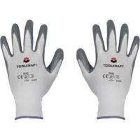 GANTS DE TRAVAIL TAILLE: 8 TOOLCRAFT TO-5621499 POLYAMIDE, NITRILE EN 388 CAT II 1 PAIRE(S)