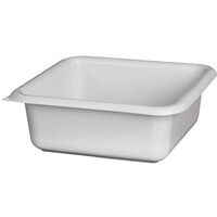 ALUMINIUM ET PLASTIQUE CUVETTE CARRÉE 20CM 1.5L GRIS MOUCHETÉ RIVCCA20