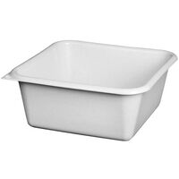ALUMINIUM ET PLASTIQUE CUVETTE CARRÉE 32CM 8.5L GRIS MOUCHETÉ RIVCCR32