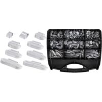 Bgs Technic – Assortiment de poids d'équilibrage 320 pièces – 9425 – Pour jantes en acier – Matériau zinc – Boîte réutilisable