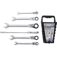 KRAFTMANN MAUL - 30004 RATSCHENRING DE CLÉS À CLIQUET 8-19 MM FLEXIBLE TÊTES, 6 PIÈCES