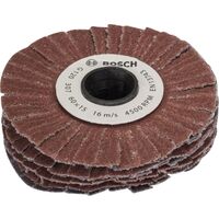 Bosch Abrasif bois pour ponceuse PRR 250 ES 60 mm G80 3 Pièces Rouge
