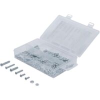POWER MAN ÉCROUS ET BOULONS ASSORTIMENT, M4 + M5 MÉTRIQUE - 125 PIÈCES 8134