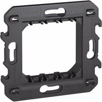 Bticino – Cadre 2 modules K4702 pour boîte d'encastrement 502E – Plastique ignifugé – Installation rapide – Compatible avec modules Living Now - BTIK4702