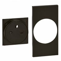 ENJOLIVEUR LIVING NOW POUR PRISE DE COURANT SURFACE 2 MODULES - NOIR MAT BTICINO COFREL ARDBTKG55F