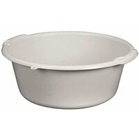 ALUMINIUM ET PLASTIQUE BASSINE RONDE 11L D38X16CM GRIS MOUCHETÉ RIVB11G