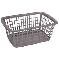 ALUMINIUM ET PLASTIQUE CORBEILLE RANGEMENT 36X25X15 SILVER 1035670