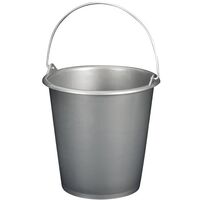 ALUMINIUM ET PLASTIQUE SEAU MÉNAGE 5L ANSE MÉTAL SILVER 1035699