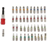 STANLEY 0-63-022 Tournevis Porte Embouts Magnétique à Cliquet Poignée Revolver - 17 Embouts Et 6 Douilles - Poignée Orientable à 45,90 Ou 180° - Stockage Intégré - Coffret De 25 Pièces