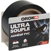 Orok Adhésif Pvc Ultra Souple25mx48mmnoir - Orok
