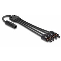 DELOCK CÂBLE DIVISEUR DL4 SOLAR 1 X MÂLE À 4 X FEMELLE, 50 CM, NOIR (88226)