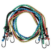 COGEX - TENDEURS - LONGUEUR: 1M - 5 PIèCES - AVEC CROCHETS EN ACIER - ACIER PEINT EN NOIR - COULEURS TENDEURS: ROUGE ET VERT - U