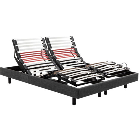 Sommier electrique Epeda HORIZON 80x200 Chiné Drak Grey Lattes (1/3)