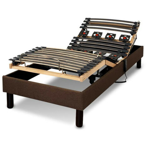 Sommier electrique Essenzia Zen EMOTION MARRON 70x190