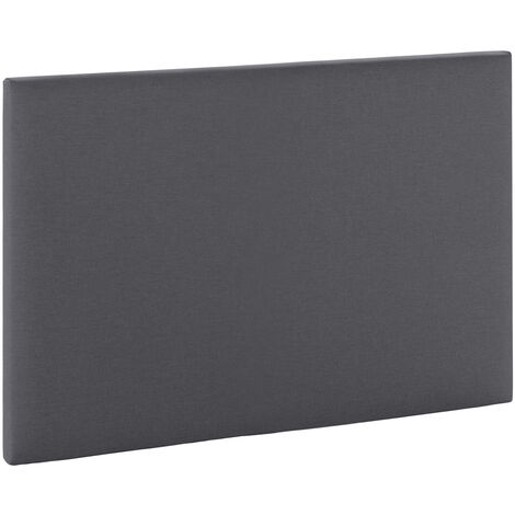 Tête de lit Aura recouverte de tissu Gris Foncé 90x60 cm (1/6)