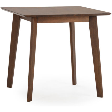 Table à manger Pomago 80x80 cm Couleur Noyer