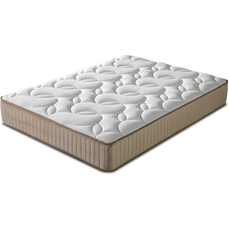 Marckonfort – Matelas latex 140x190 cm épaisseur 30 cm – 7 zones de confort – Hypoallergénique – Traitement anti-acariens et anti-bactérien