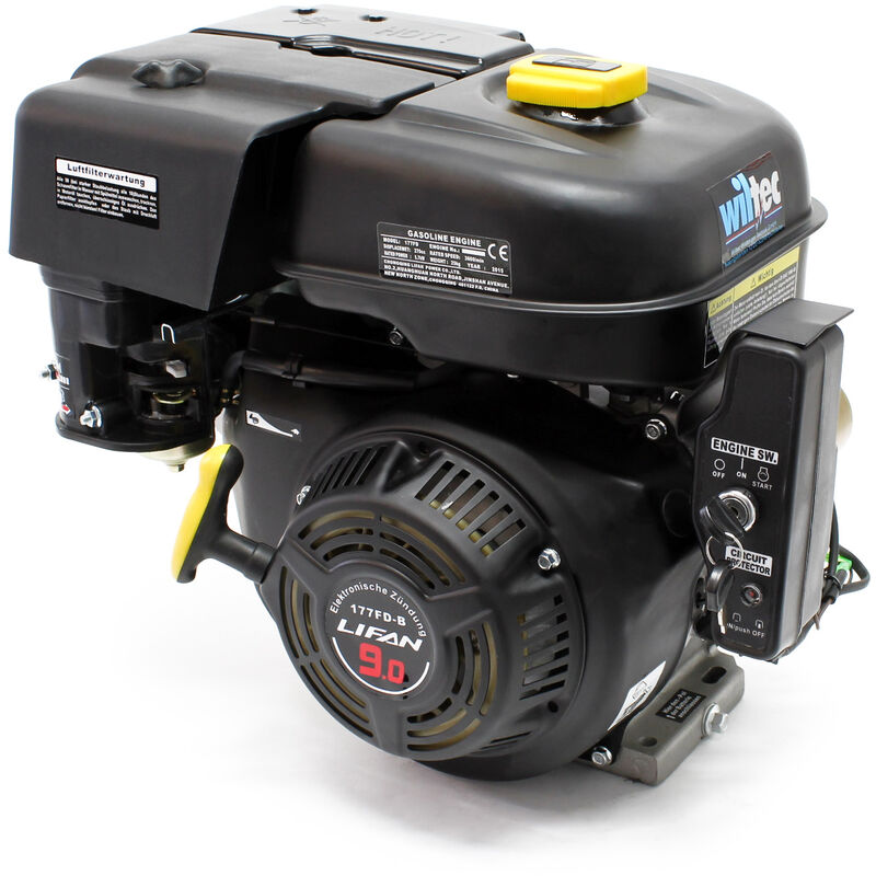 LIFAN 177 Benzinmotor 6,6 kW 9 PS 270 ccm mit Ölbadkupplung und  Reduktionsgetriebe 2:1 E-Start
