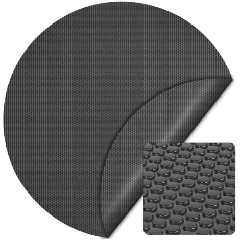Wiltec Pool Solarfolie Ø 5 m, schwarz, Poolheizung aus 120 µ starkem PE Film, Poolabdeckung Poolplane Solarplane rund (1/5)