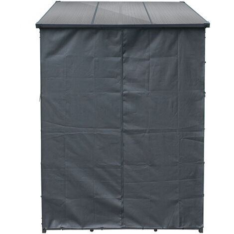 Toboli Schutzhülle S 138 x 137 cm für Kaminholzregal, Hülle mit Vorderwand und Rückwand, Wetterschutz aus robustem Polyester