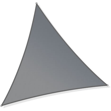 Toboli Sonnensegel Dreieck 3,6x3,6x3,6m Windfester Sonnenschutz UV 30+ für Garten, Terrasse, Balkon