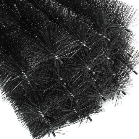 Wiltec 24 m Nistschutzbürste 20x120 cm Ø 15cm für Solarpaneele, effektiver flexibler Einnistschutz, 20 Stück Spatzenbürste