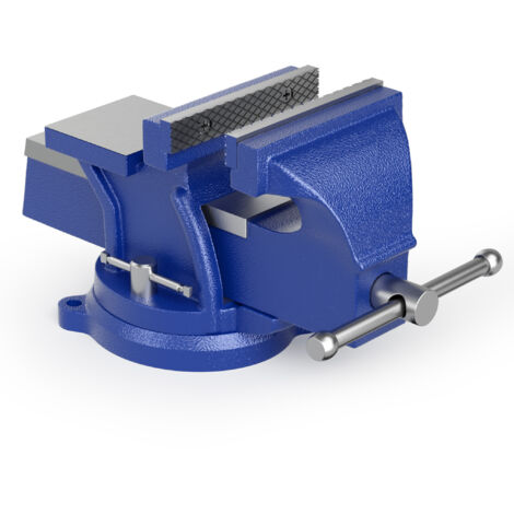 Wiltec Schraubstock Light Duty 100 mm Klemmbacke, Spannwerkzeug mit Amboss für leichte Beanspruchung für Werkbank