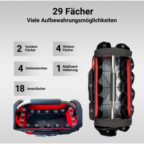 YATO Werkzeugkoffer Werkzeugkiste Werkzeugbox Werkstattkoffer mit 4 Schubladen